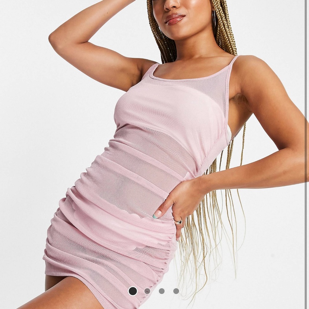 South Beach mesh dress cover up